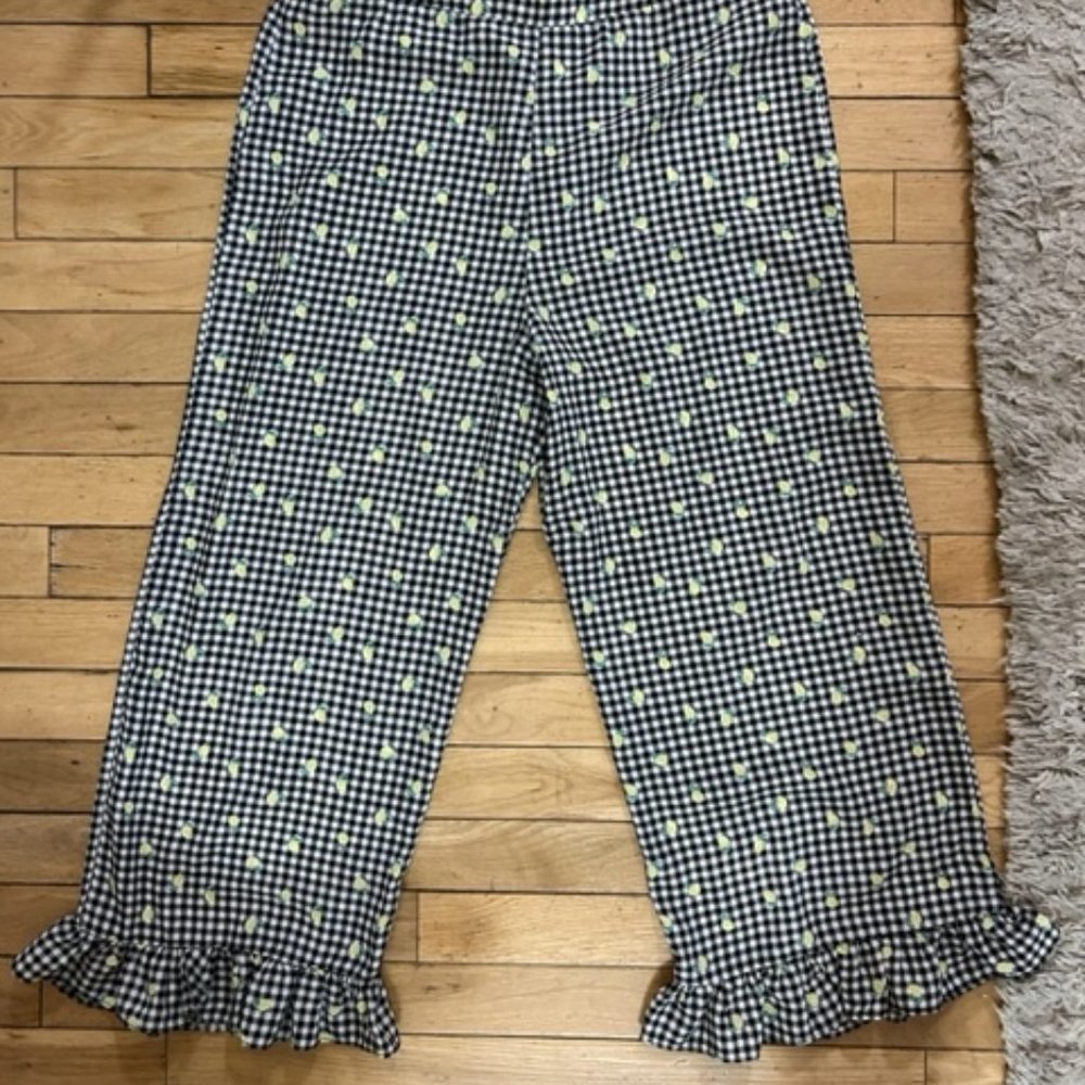 Love, Fire Checkered Gingham set with Lemons, size Medium